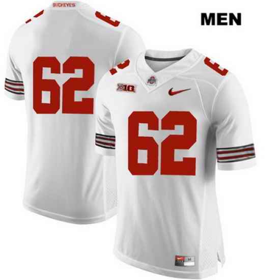 Brandon Pahl Ohio State Buckeyes Authentic Nike Mens Stitched  62 White College Football Jersey Without Name Jersey
